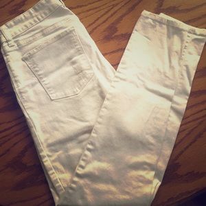 never worn, size 27/4, banana republic white jeans